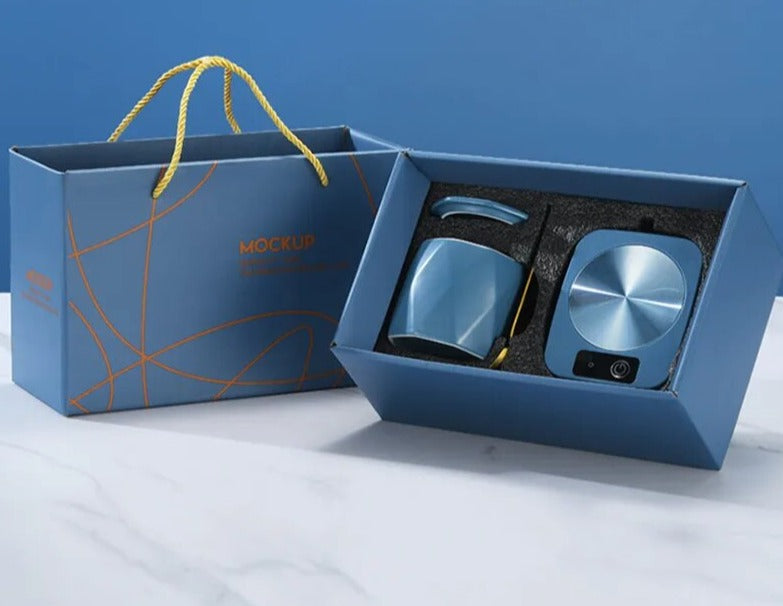 Coffee Mug Set and Heating Coaster