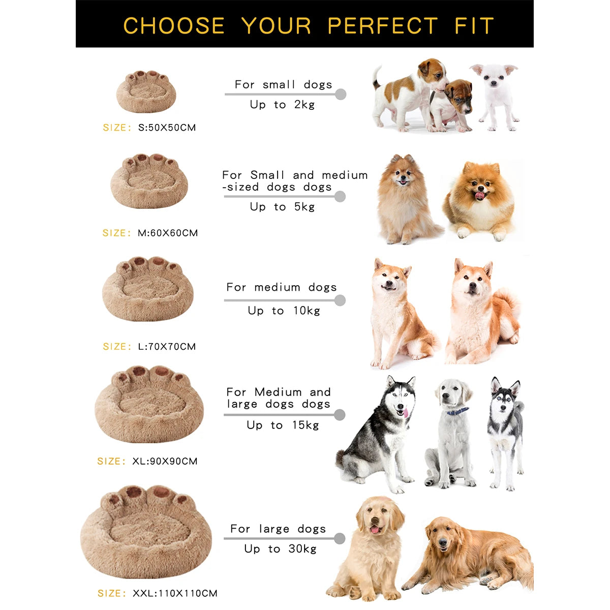 Pawfect Paws Bed