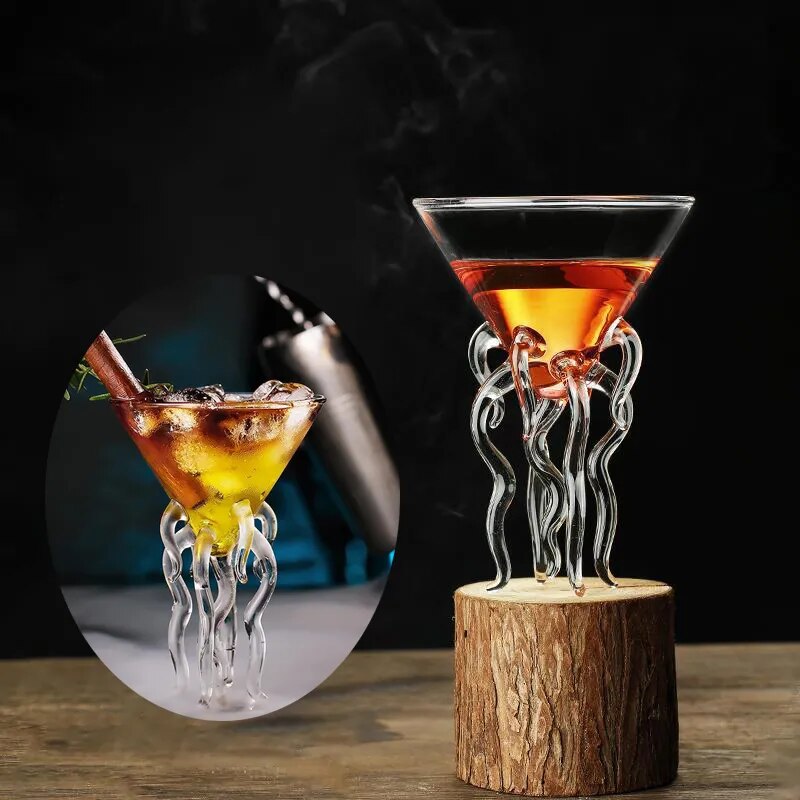 Creative Cocktail Fish and Bird Glass
