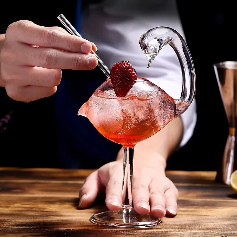 Creative Cocktail Fish and Bird Glass