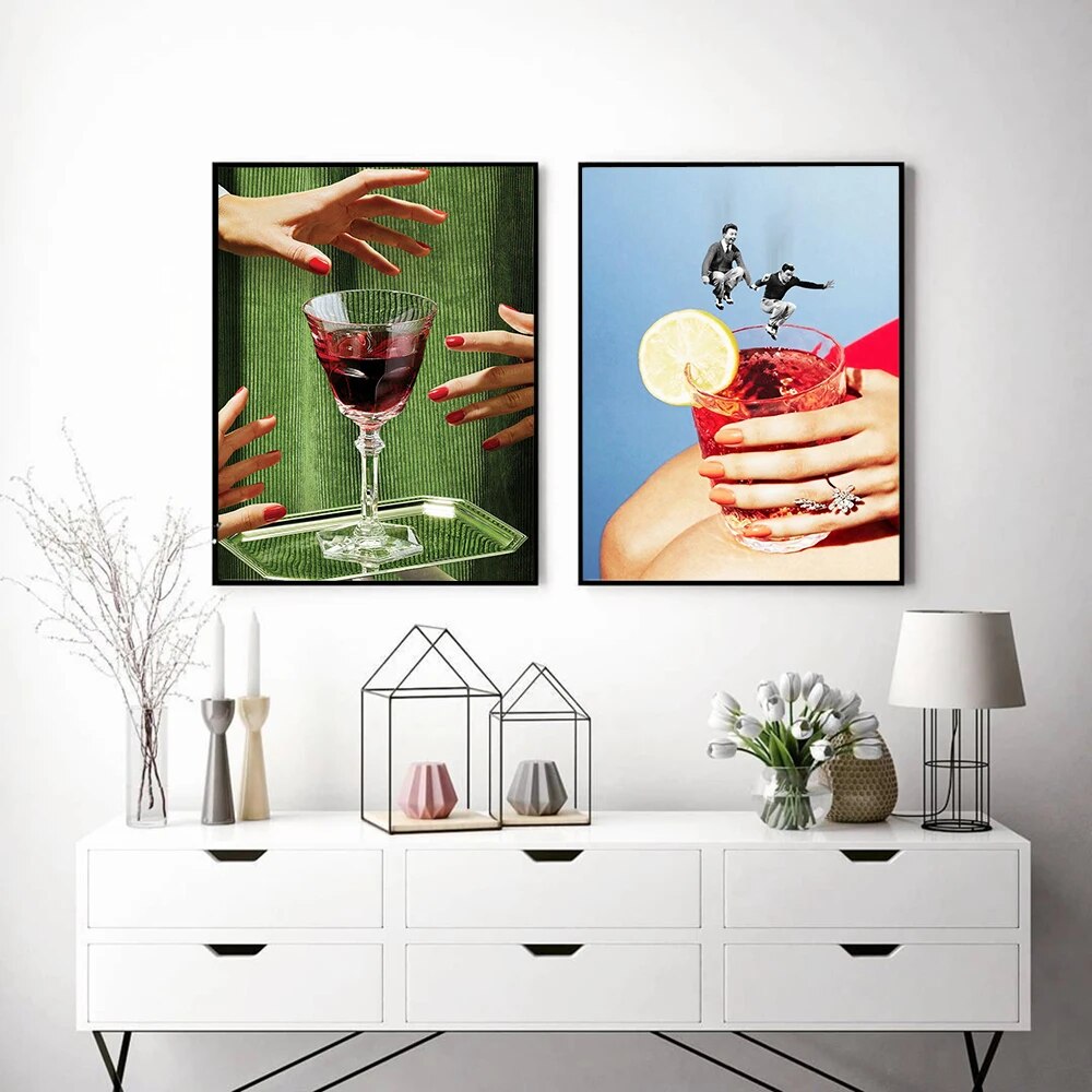 Fun Cocktail Wall Art