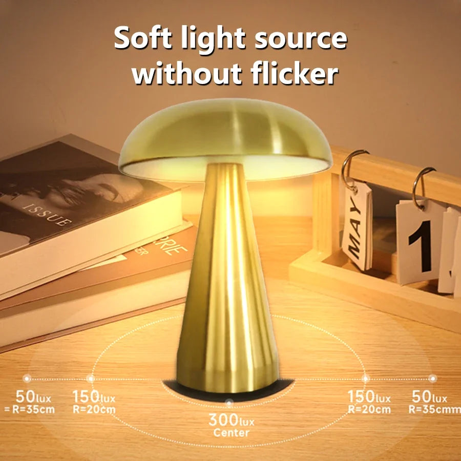 LED Mushroom Table Lamp