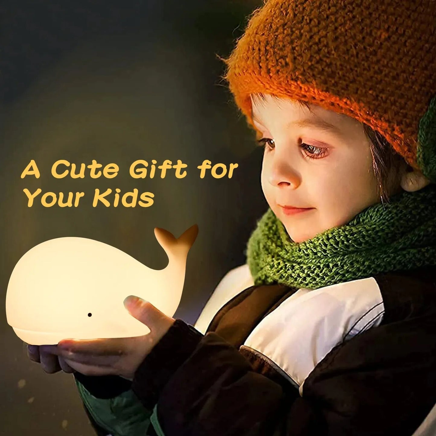 Cute Whale Night Light