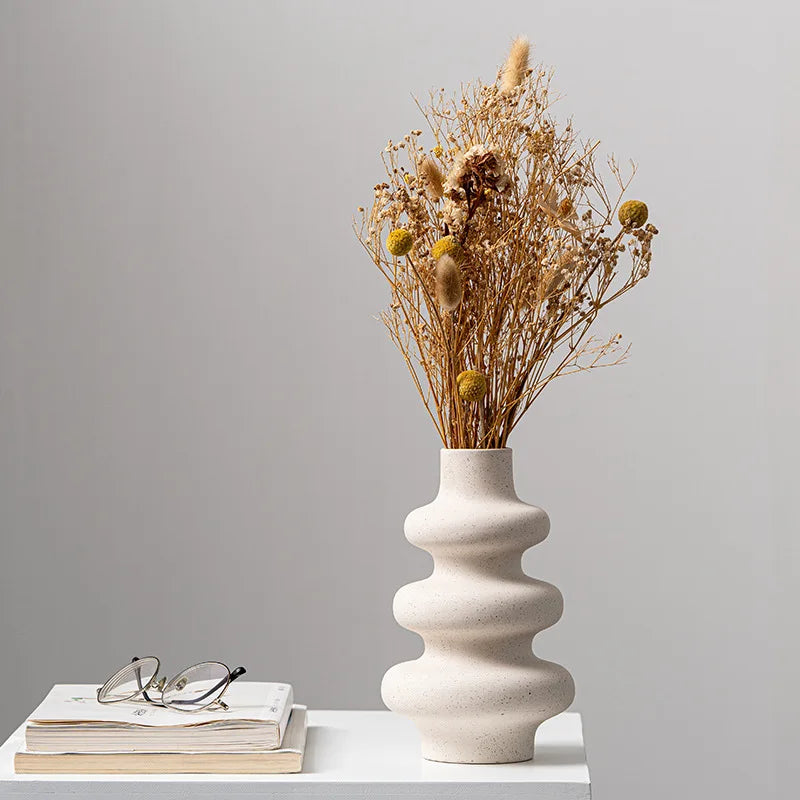Beige Ceramic Vase