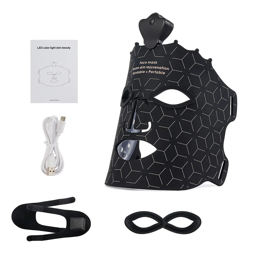 7 Colors Silicone Face LED Mask