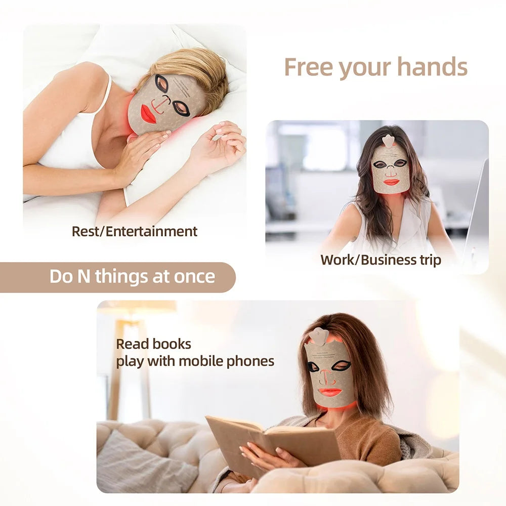 7 Colors Silicone Face LED Mask
