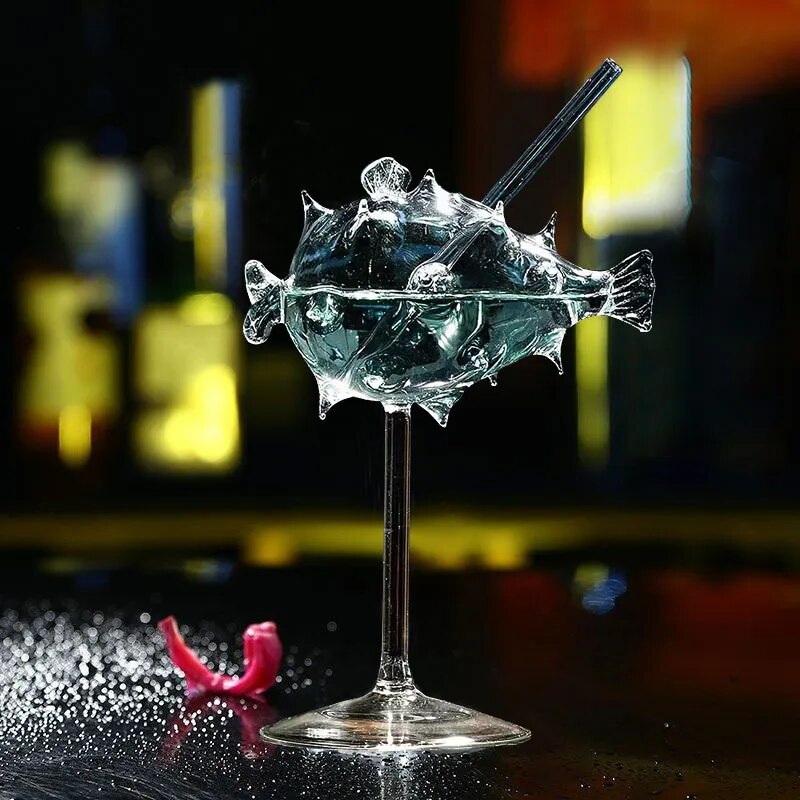Creative Cocktail Fish and Bird Glass
