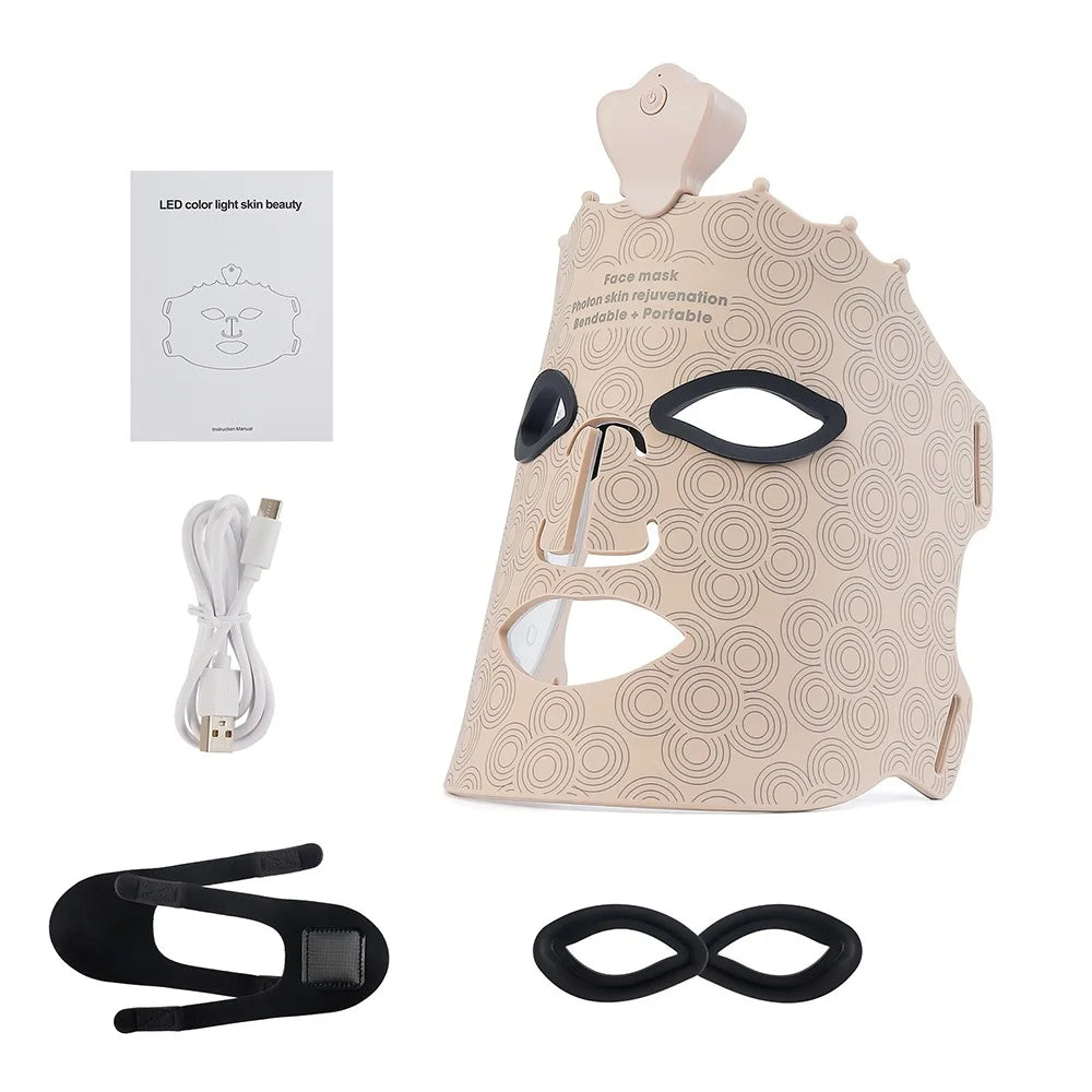 7 Colors Silicone Face LED Mask