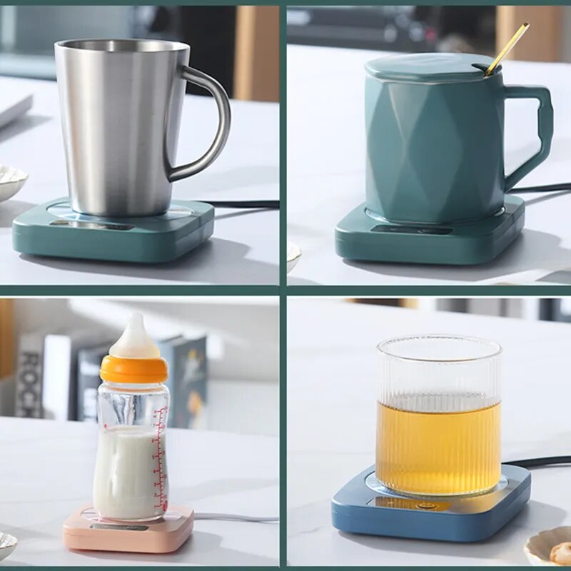 Coffee Mug Set and Heating Coaster