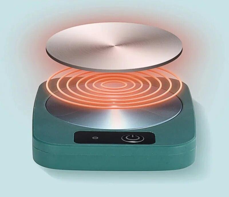 Coffee Mug Set and Heating Coaster