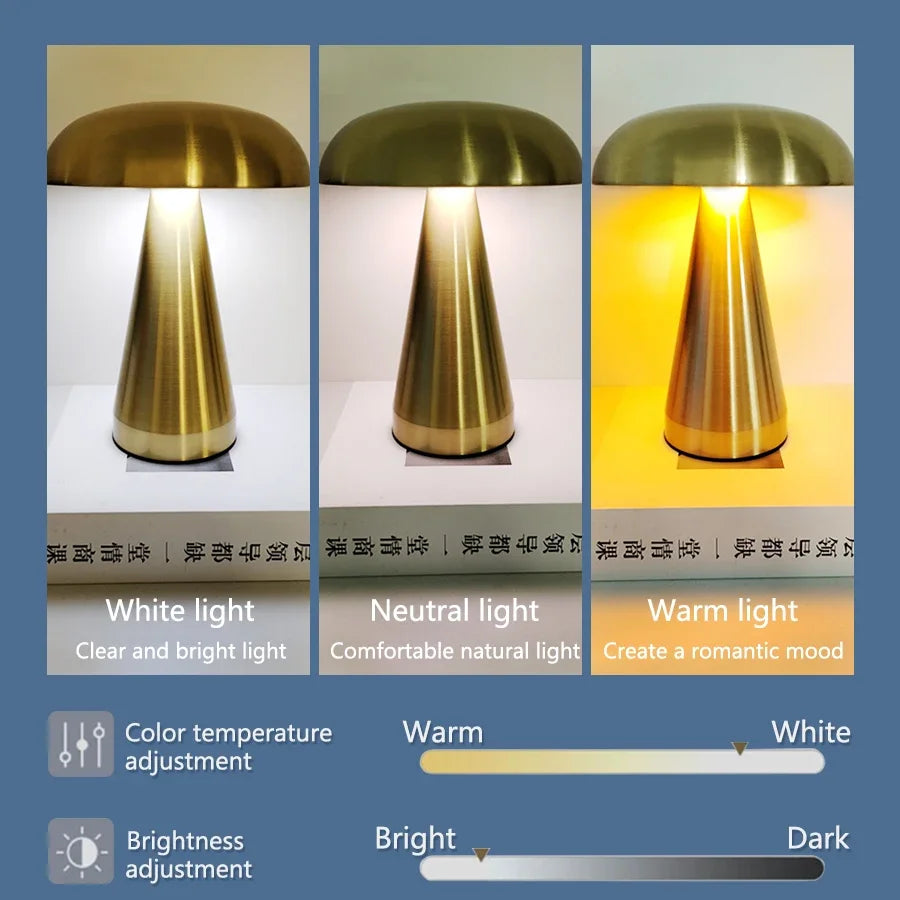 LED Mushroom Table Lamp