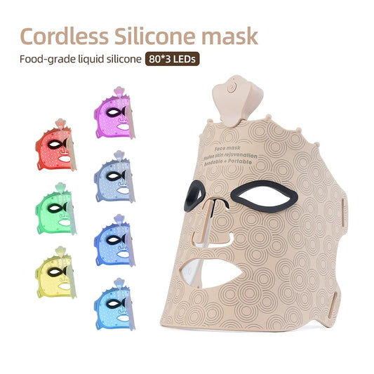 7 Colors Silicone Face LED Mask